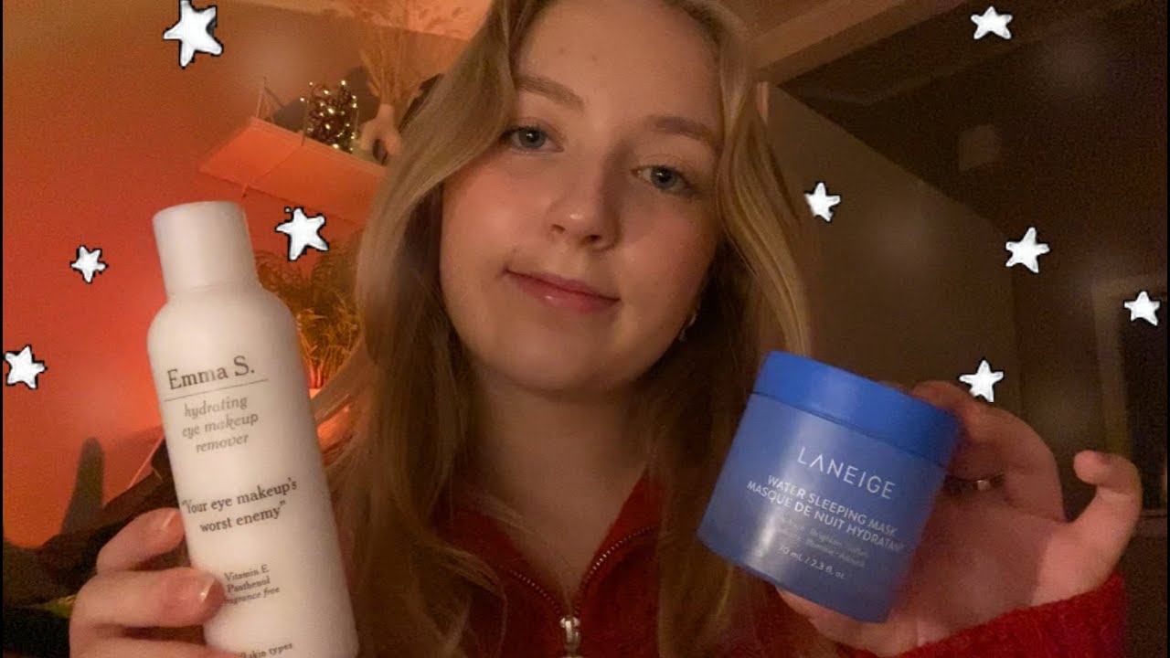 friend pampers you after a long day ASMR (haircare and skincare) 🤍