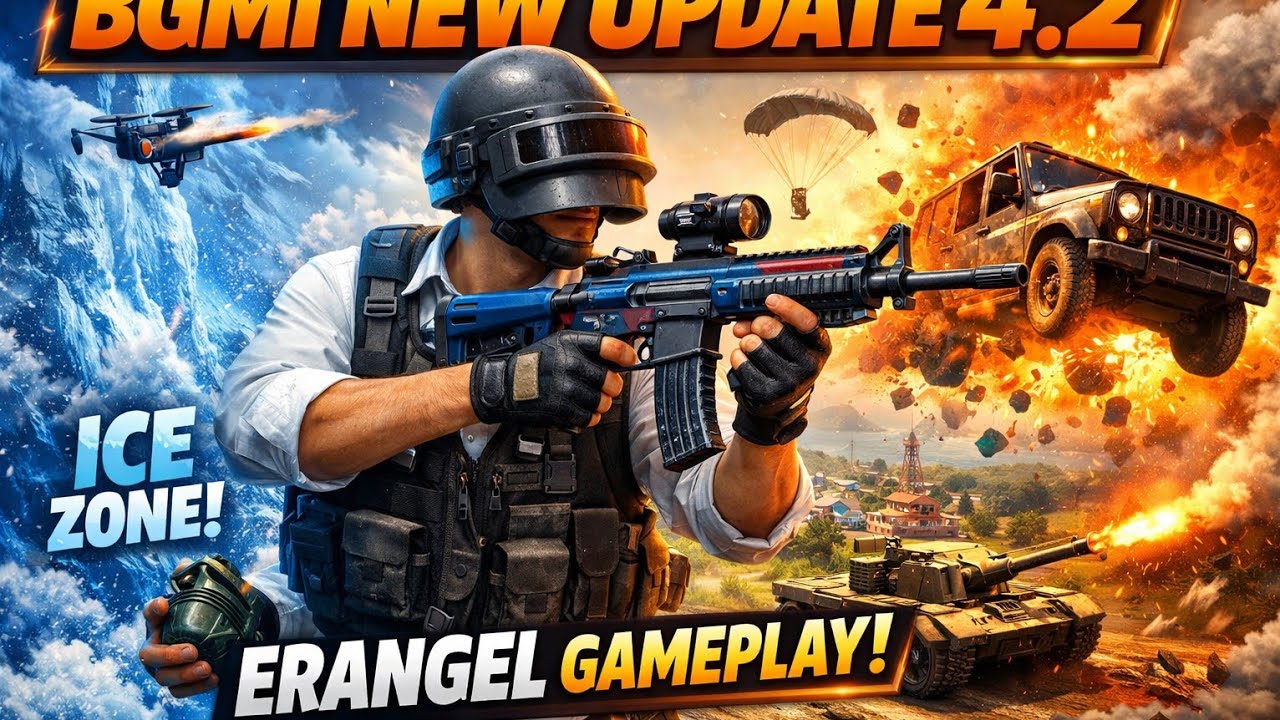 Bgmi New Update 4.2 Gameplay || bgmi new update Erangel gameplay