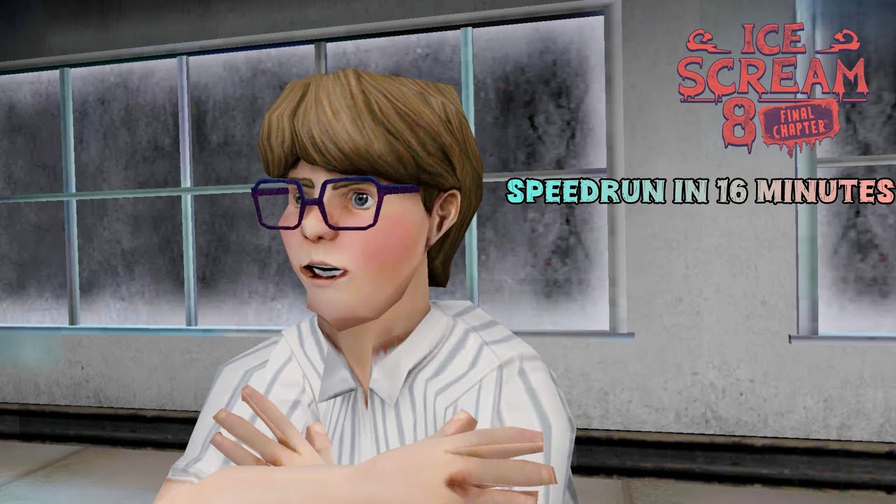 Ice Scream 8:Final Chapter True Ending Speedrun in 16 minutes Full Gameplay In Hard Mode