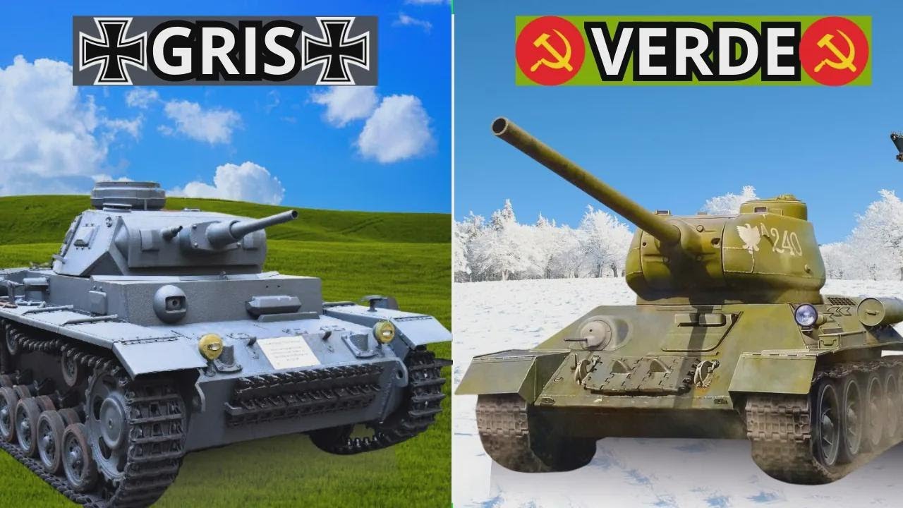 De ce tancurile germane erau gri, iar cele sovietice verzi?