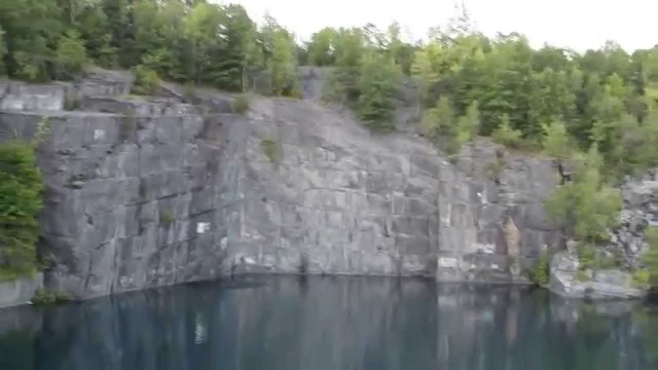 Cliff Jumping - Bangor Quarry - Huge 100ft Cliff - Jumps on fire
