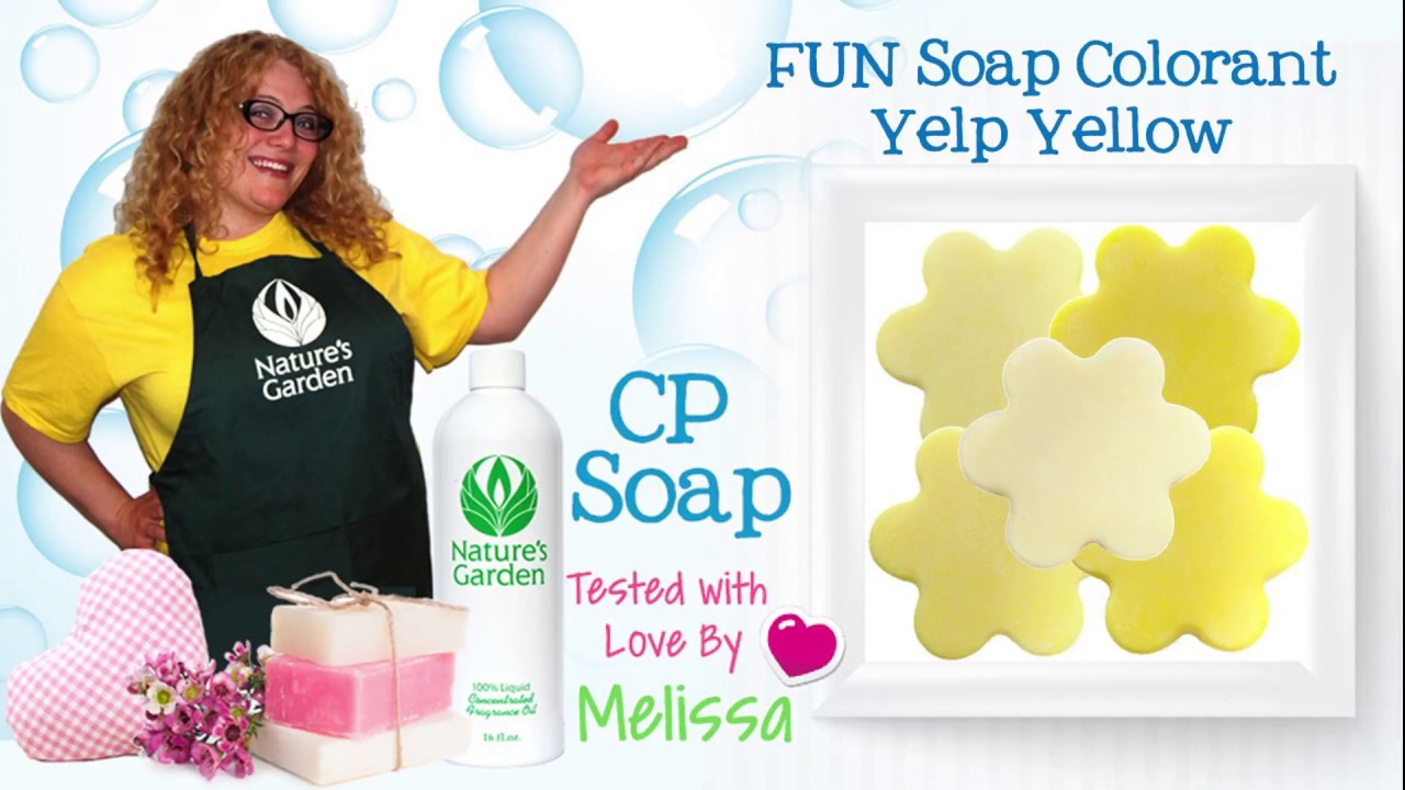 Soap Testing Yelp Yellow Soap Colorant- Natures Garden