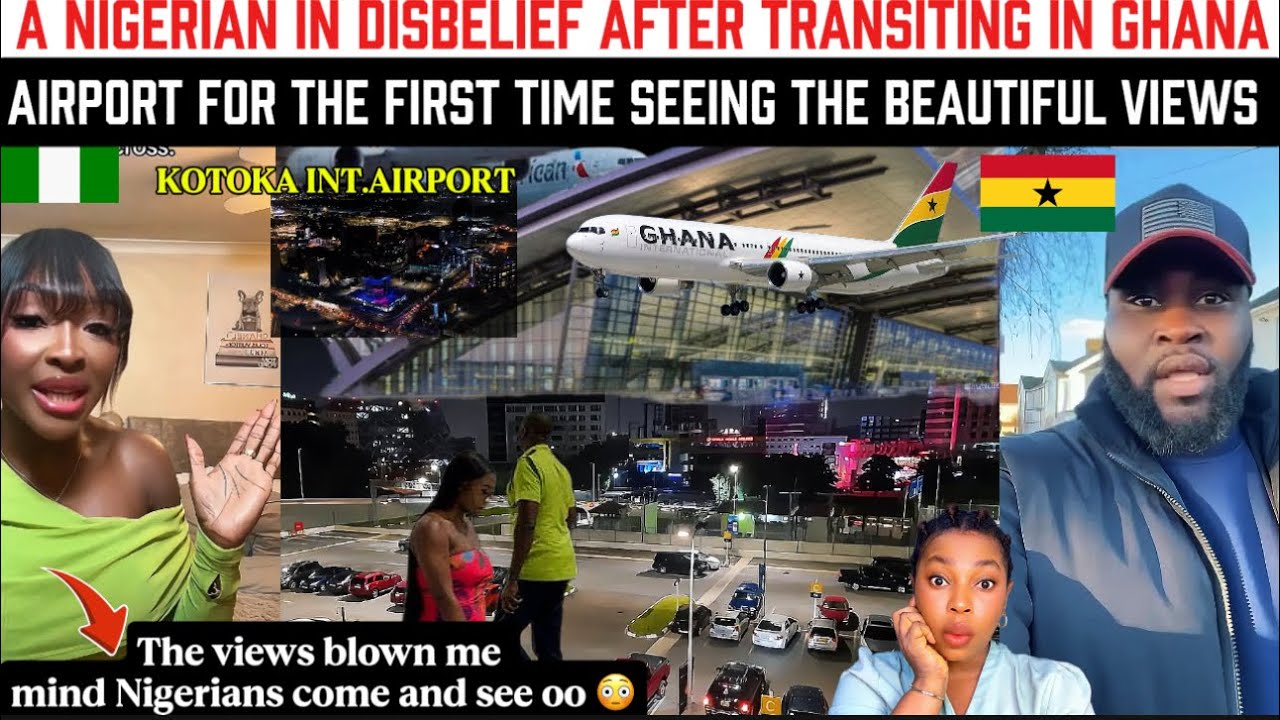 A Nigerian In disbelief After Transiting In Ghana airport for the first time seeing the Beautiful 🇬🇭
