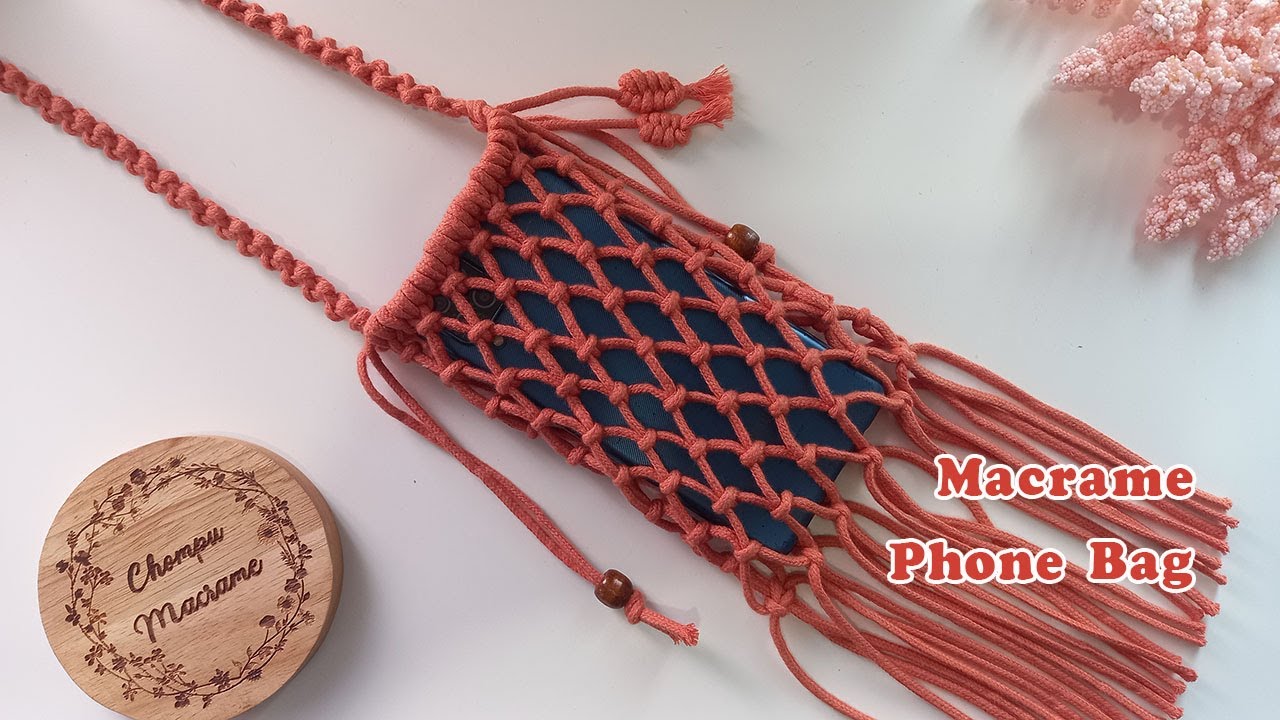 DIY Macrame phone bag | Step by step | Chompu Macrame