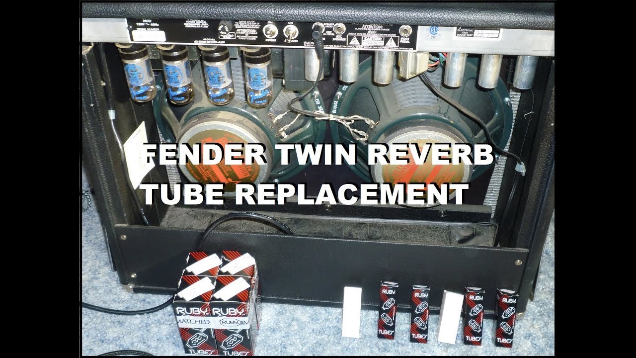 Fender '65 Twin Reverb Reissue Amplifier - Tube Replacement