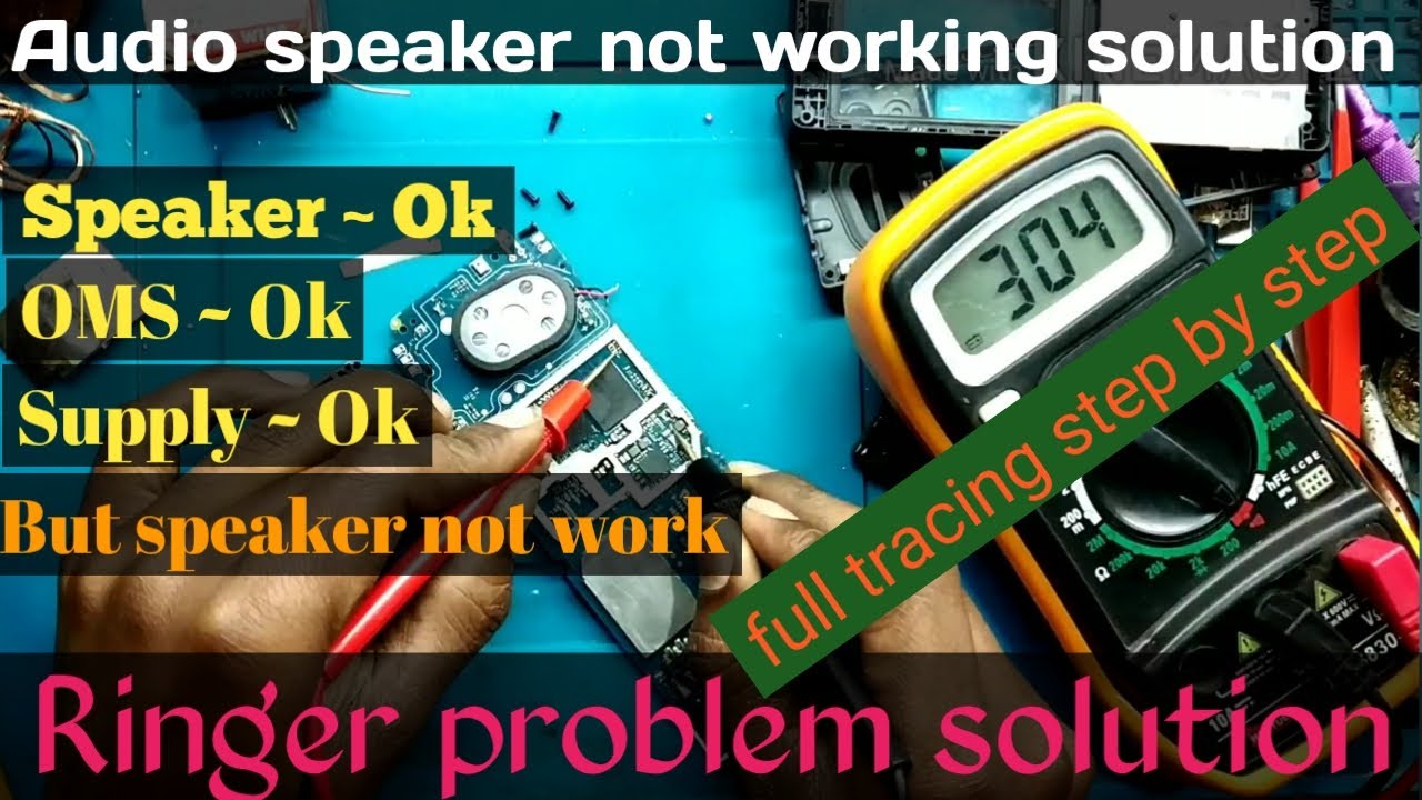 Ringer speaker fault solution in mobile phone full tracing supply step by step