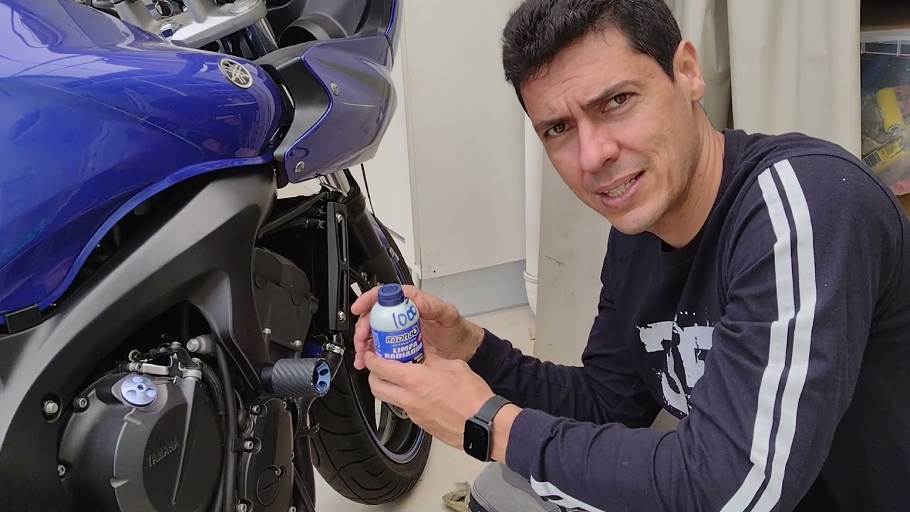 limpeza do radiador e troca de fluido da Fazer 600