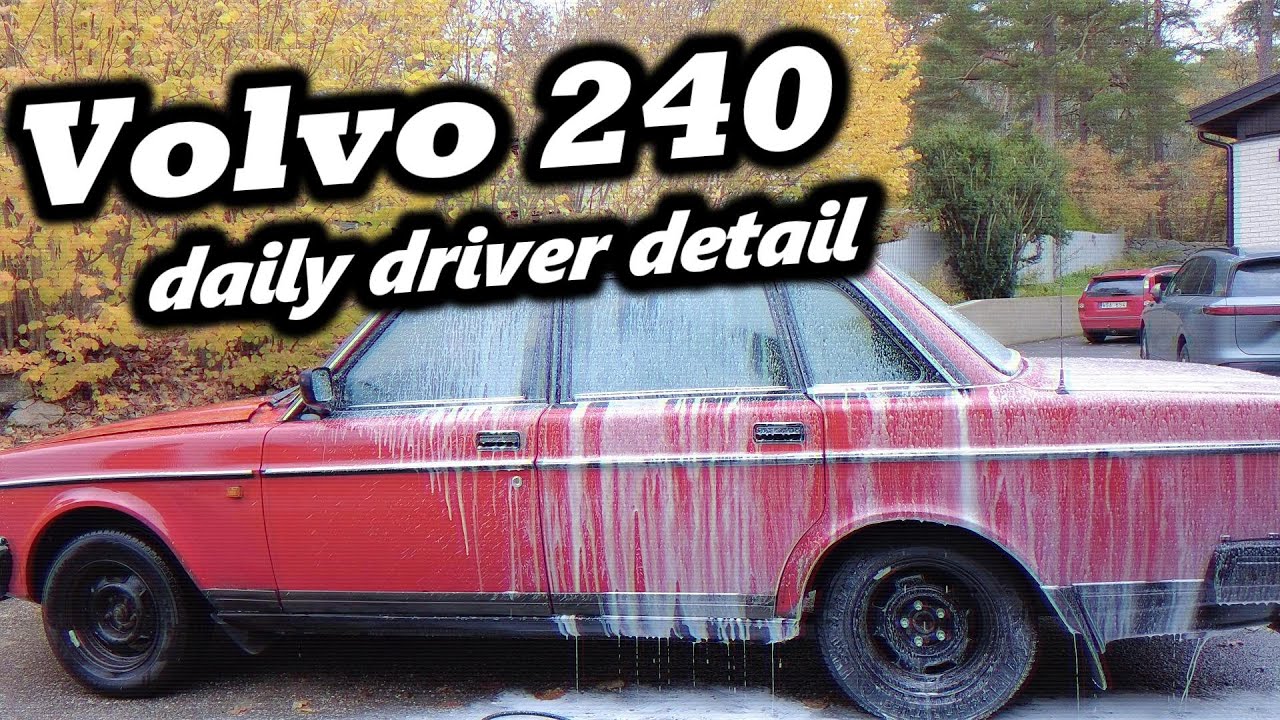 Detailing my Volvo 240 Daily Driver | Polishing very faded paint