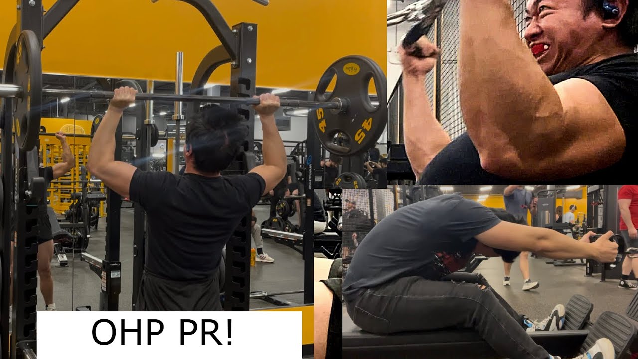 Lost a gym bro because I hit a 8x5 OHP 135 PR, 30 min back workout