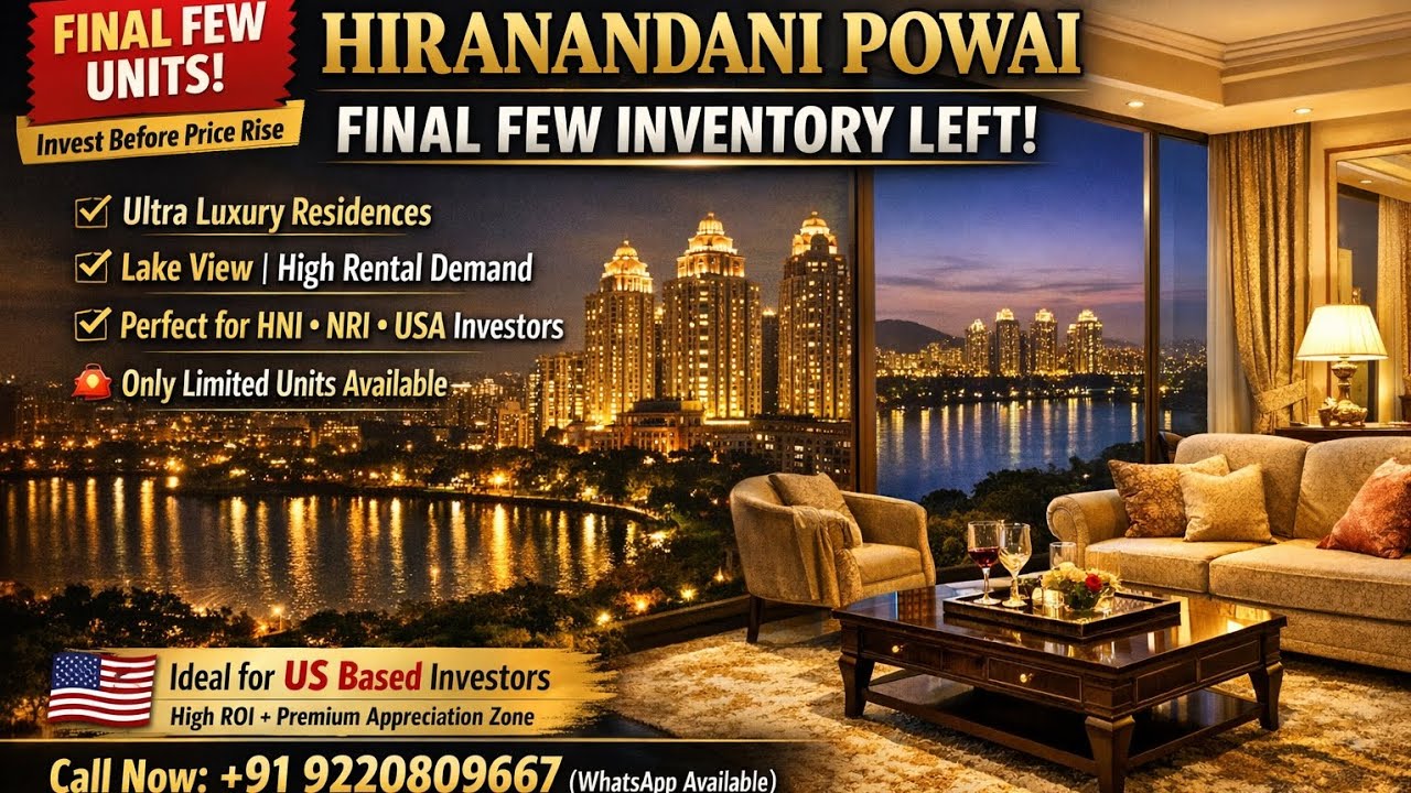 Hiranandani Powai New Launch 2026 | Only Few Flats Left | Sample Flat Tour | Luxury Living in Mumbai