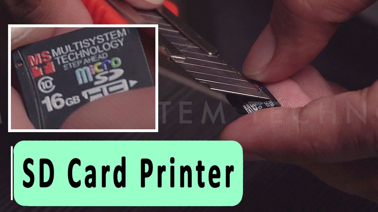 SD Card Printer: UV printing using Compress iUV600s