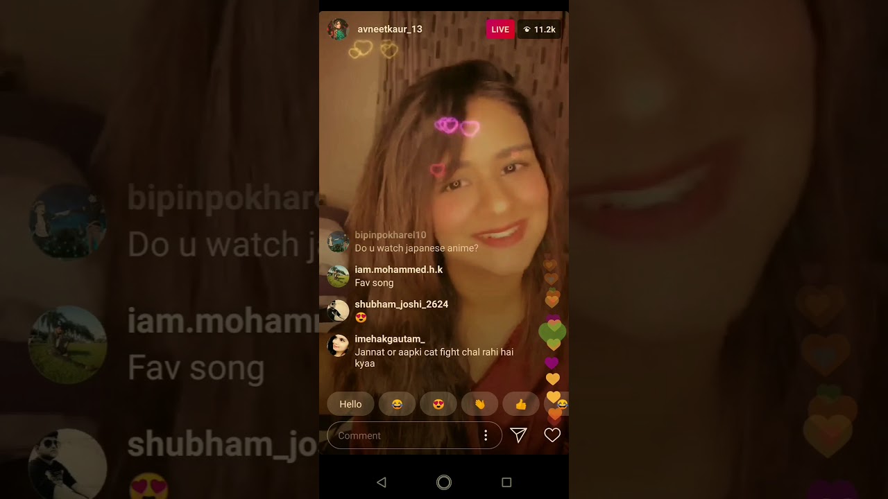 Avneet Kaur Instagram live (13-11-2019)