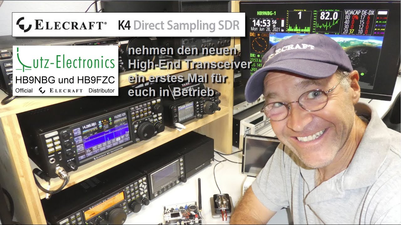 Der K4 von ELECRAFT - HB9NBG+HB9FZC mit einem ersten 