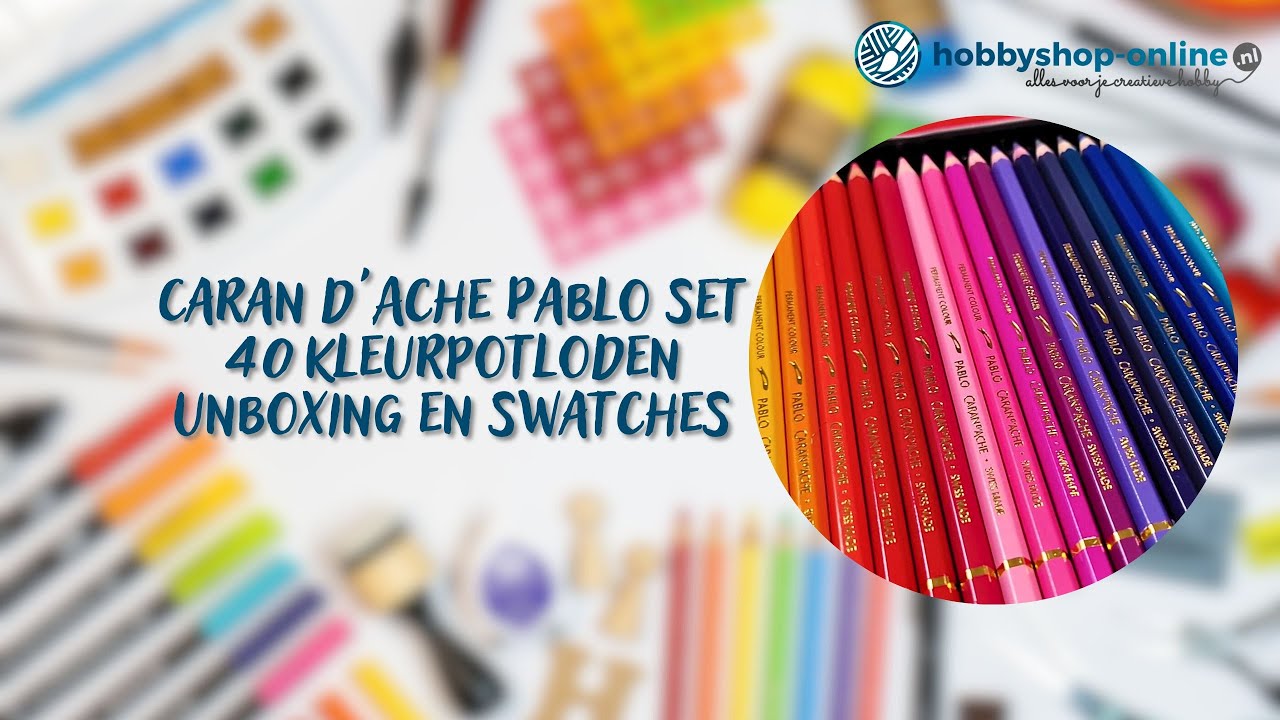 Caran d’Ache Pablo 40 kleurpotloden | Unboxing & kleurenkaart