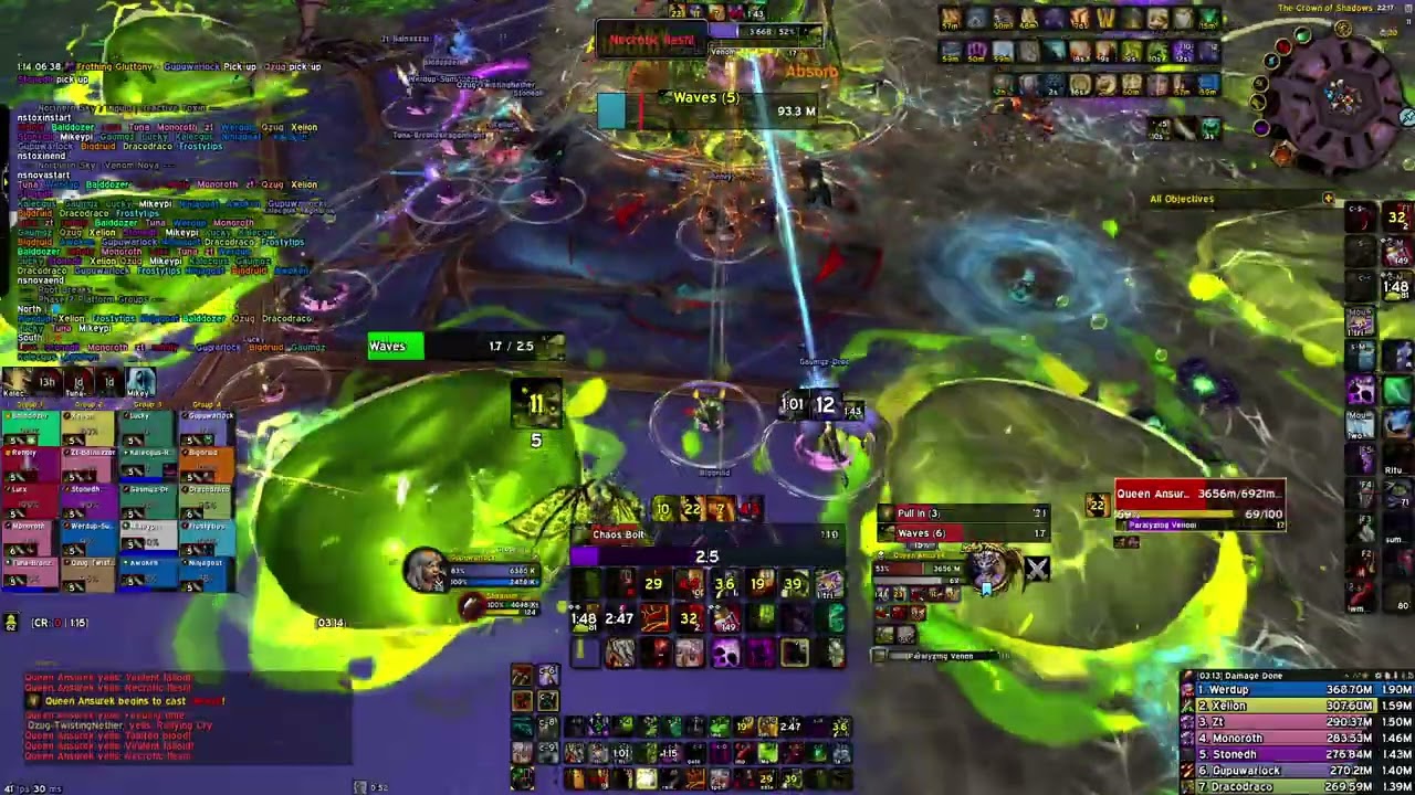 Echoes Mythic Queen Ansurek Destruction Warlock