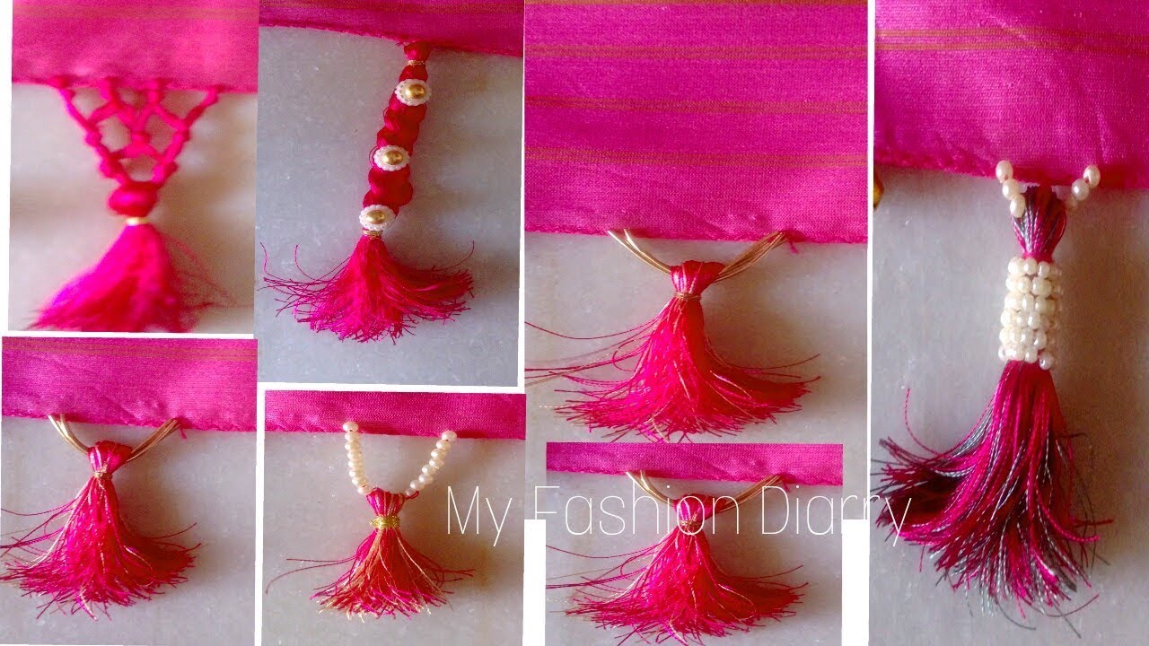 Convert simple dupatta / saree pallu into creative look with tessals