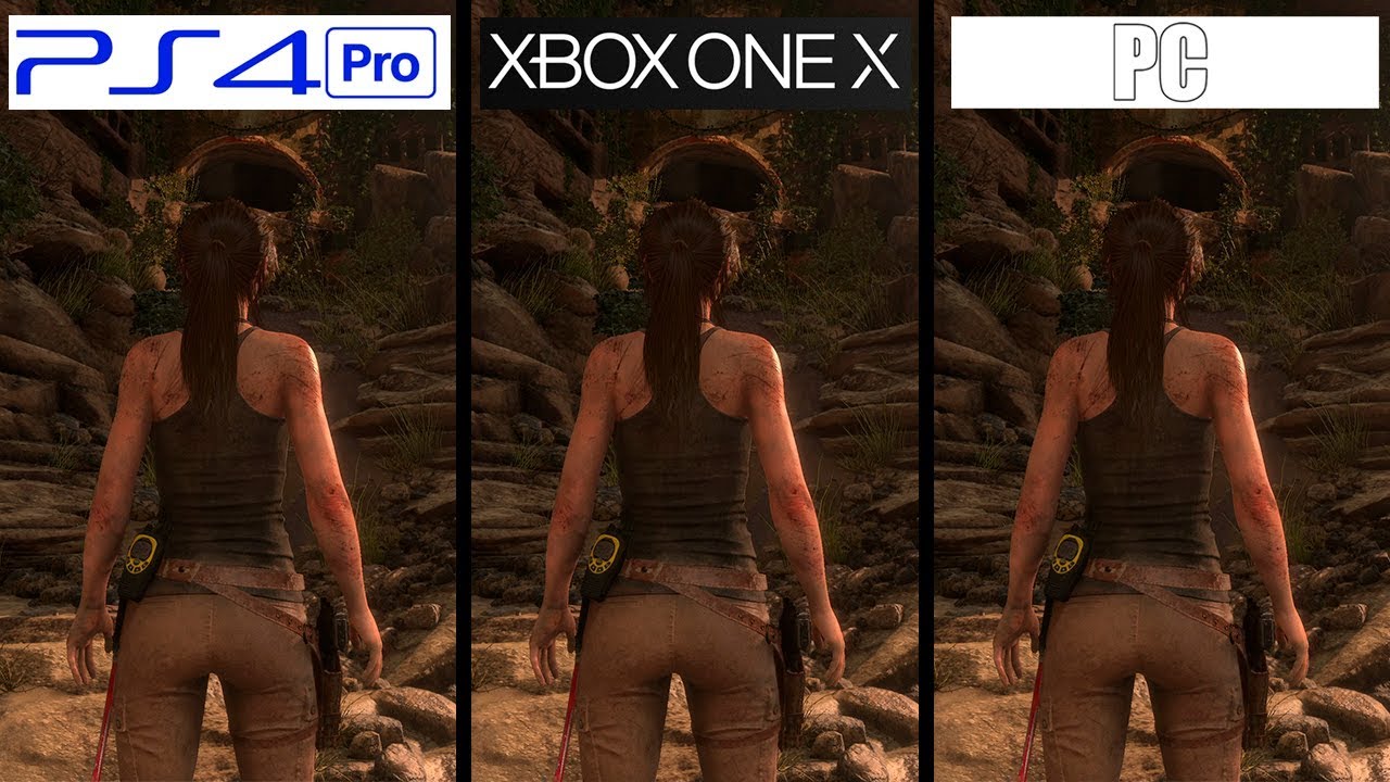 Rise of The Tomb Raider | Xbox One X VS PC VS PS4 Pro | 4K Comparison | Comparativa