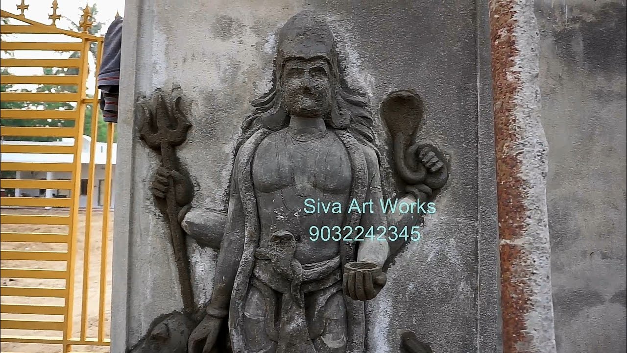 Kala bhairava rough making in cement ##traditional sculptures##how to sculpture## designs##art work