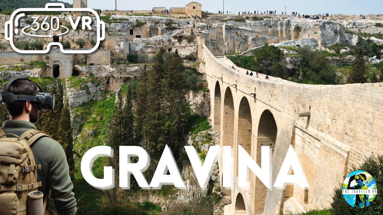 Gravina in Puglia 🇮🇹 360&deg; VR | Explore Italy's Historic Ravine Town & James Bond Location