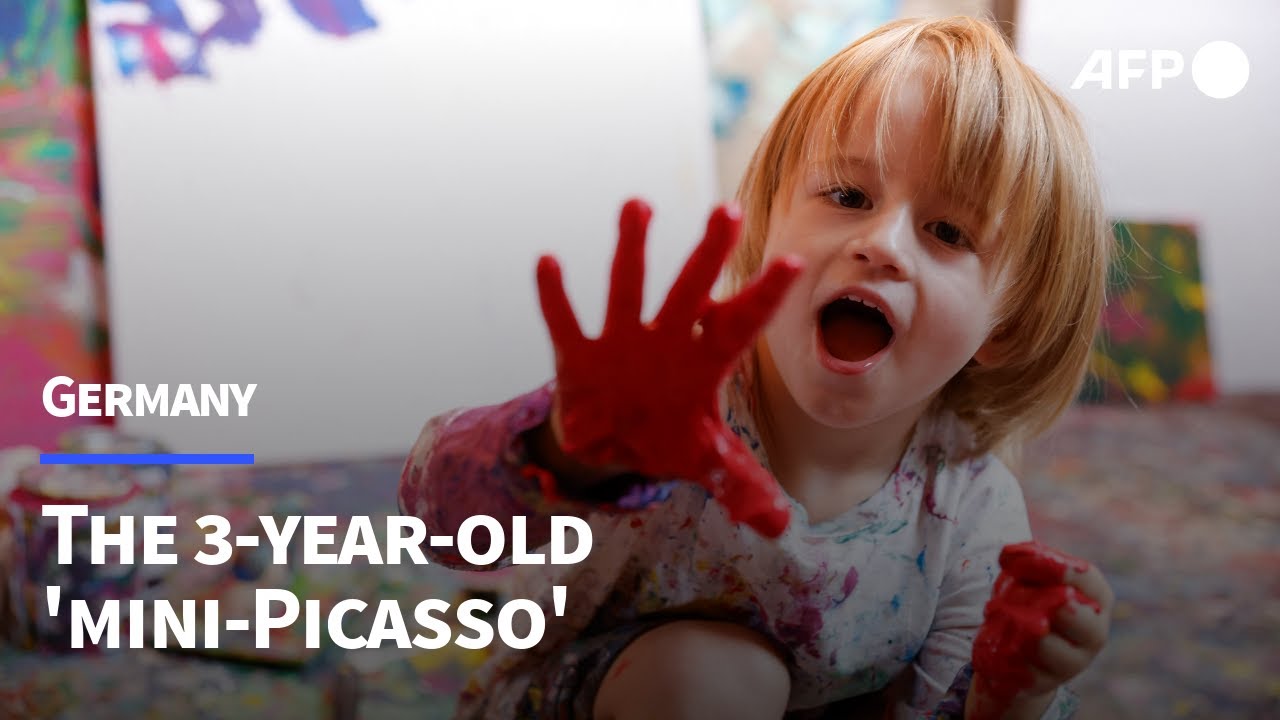 German 'mini-Picasso' makes splash in art world | AFP