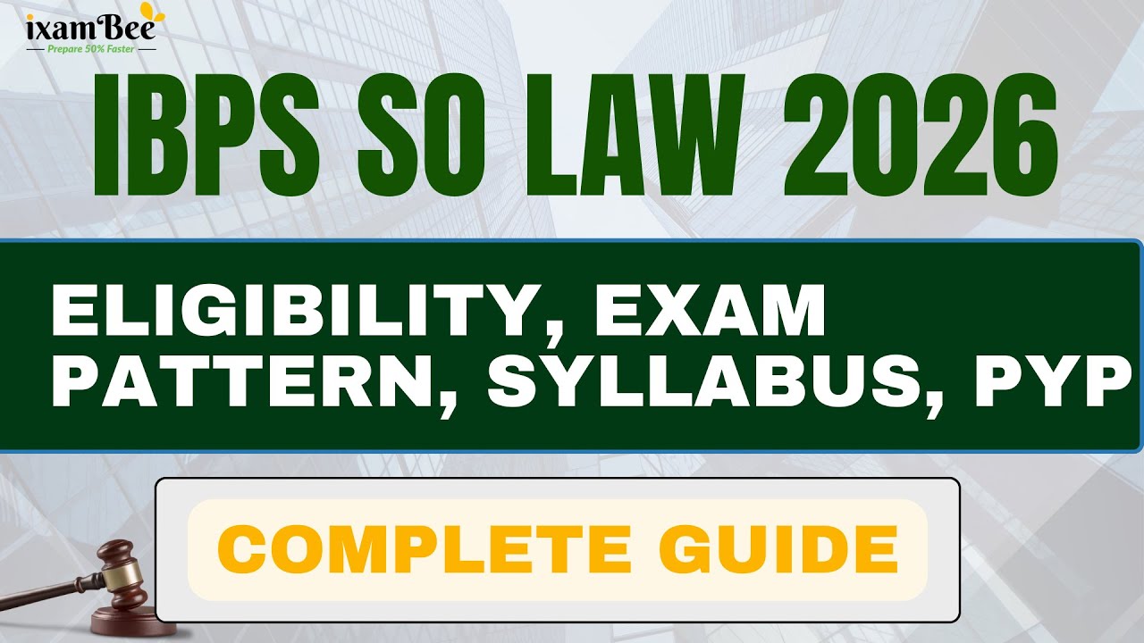 IBPS SO Law 2026 || Complete guide || Eligibility, Exam patter, Syllabus, PYP
