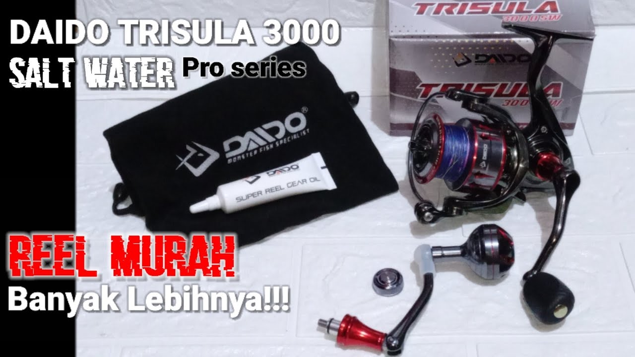 UNBOXING || REEL DAIDO TRISULA 3000 SW || TERJANGKAU BANYAK LEBIHNYA
