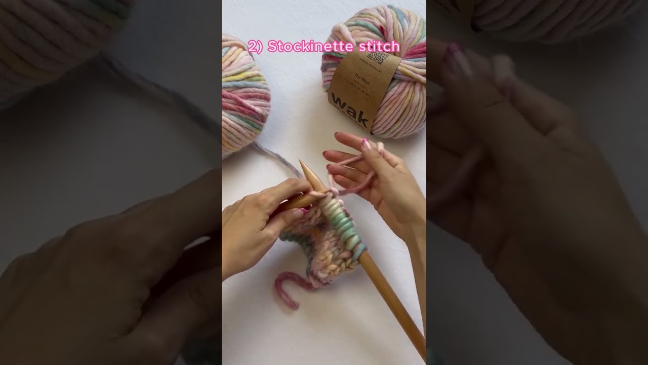 3 beginner knitting stitches to know