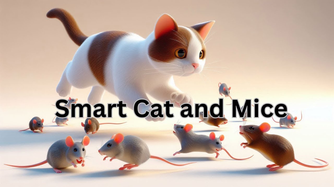 Smart Cat and Mice l Cat and Mice  English Moral Story