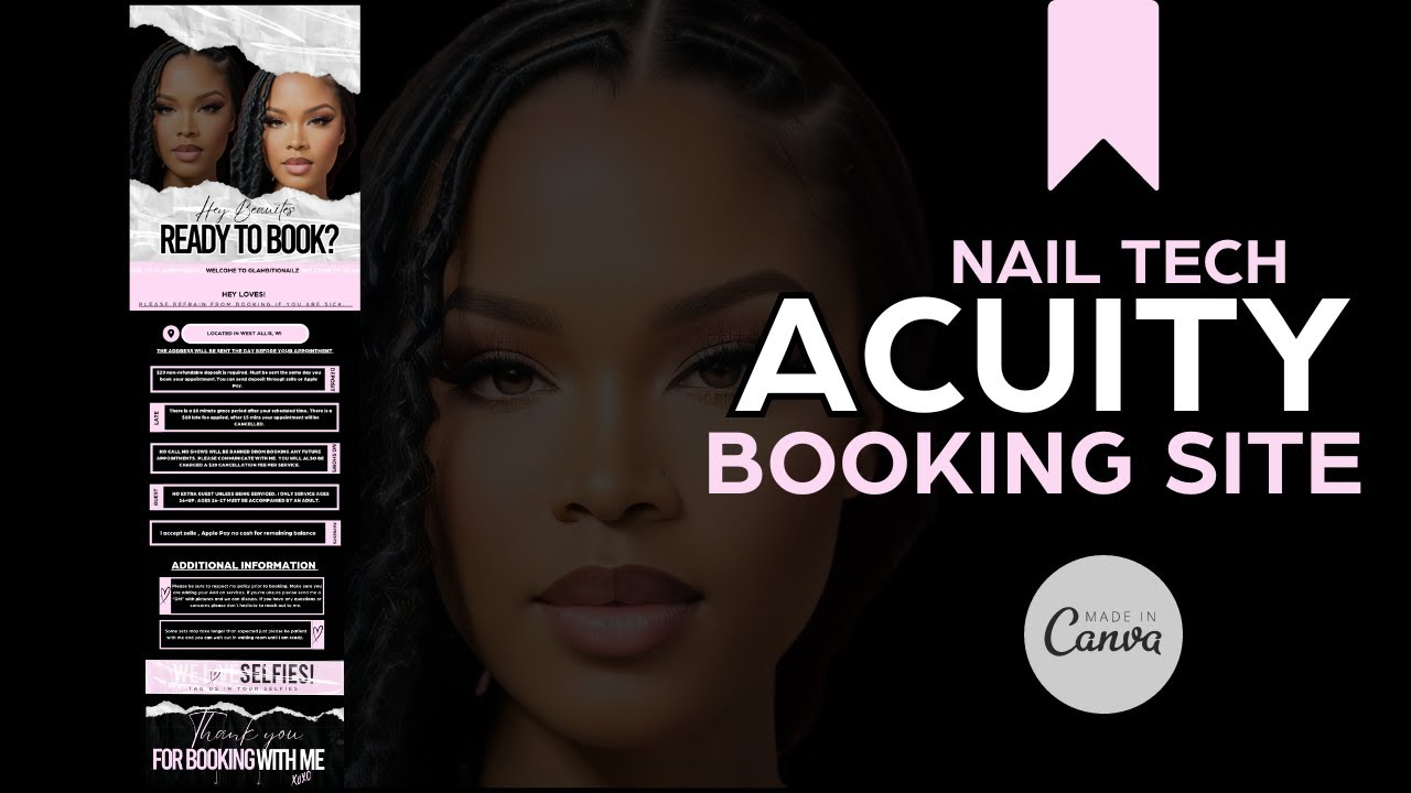 Acuity Booking Site For Nail Techs | Acuity | Design a booking site w/me