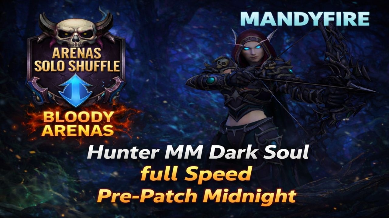 Black Arrow Chaos in Solo Shuffle — Dark Soul Hunter Goes INSANE | Pre-Patch Midnight