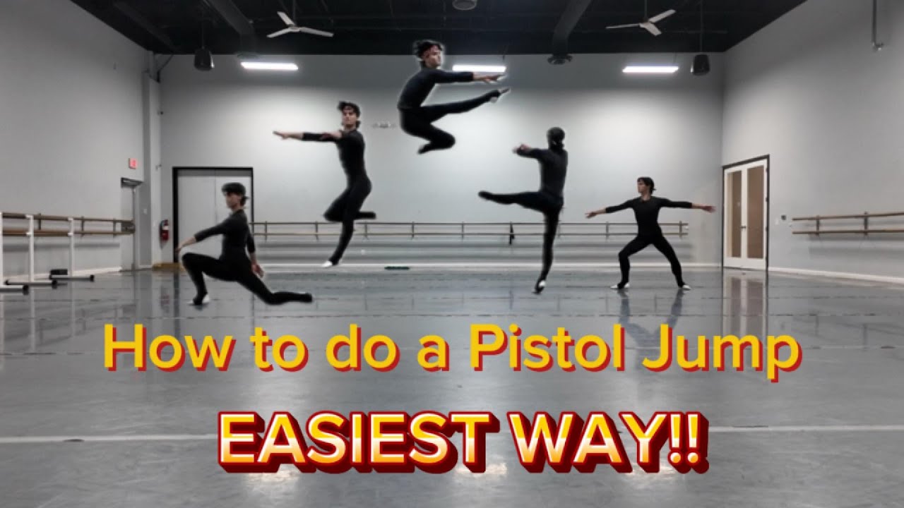 How to do a Pistol Jump (Easiest Way) !!! #ballet #dancer #dance