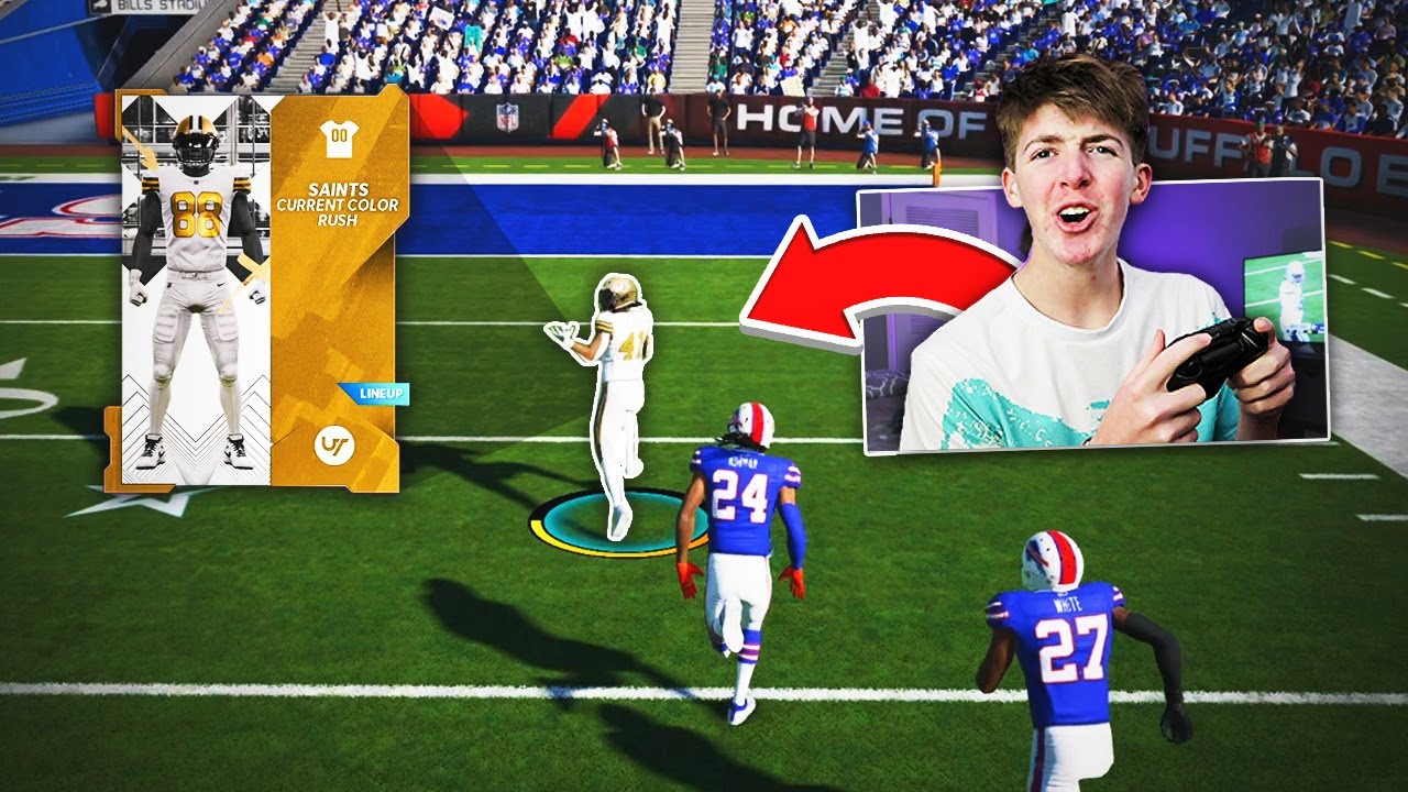 These *NEW* Color Rush Jerseys Are SICK! Saints Theme Team #57 - Madden 21 Ultimate Team