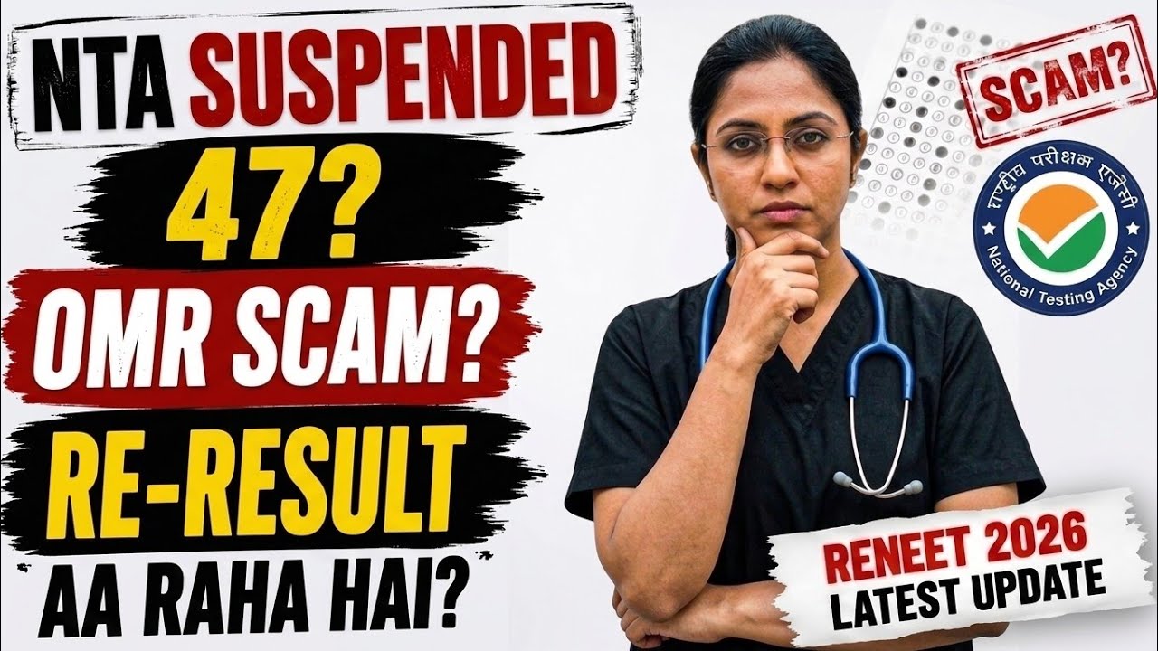 NTA Suspended 47 Officials? OMR Scam? Re-Result 2026 Latest Update | NEET 2026