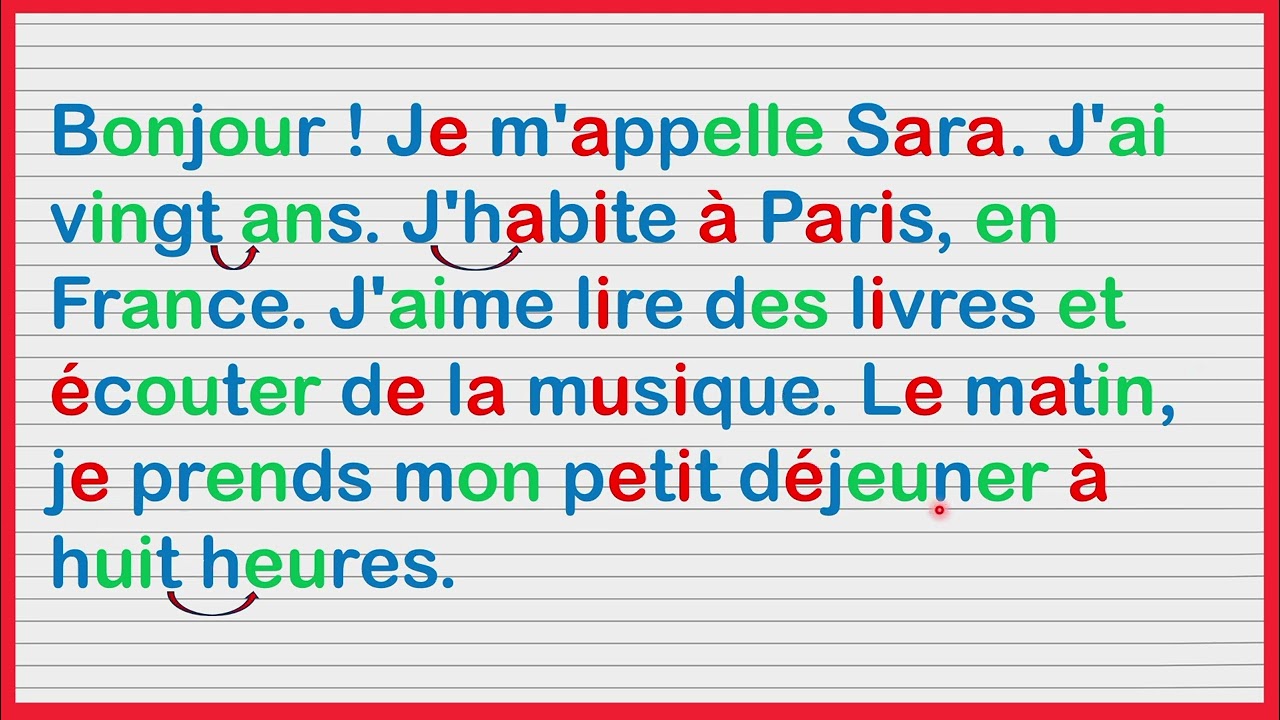 كيف تقدم نفسك باللغة الفرنسية   🇫🇷  للمبتدئين