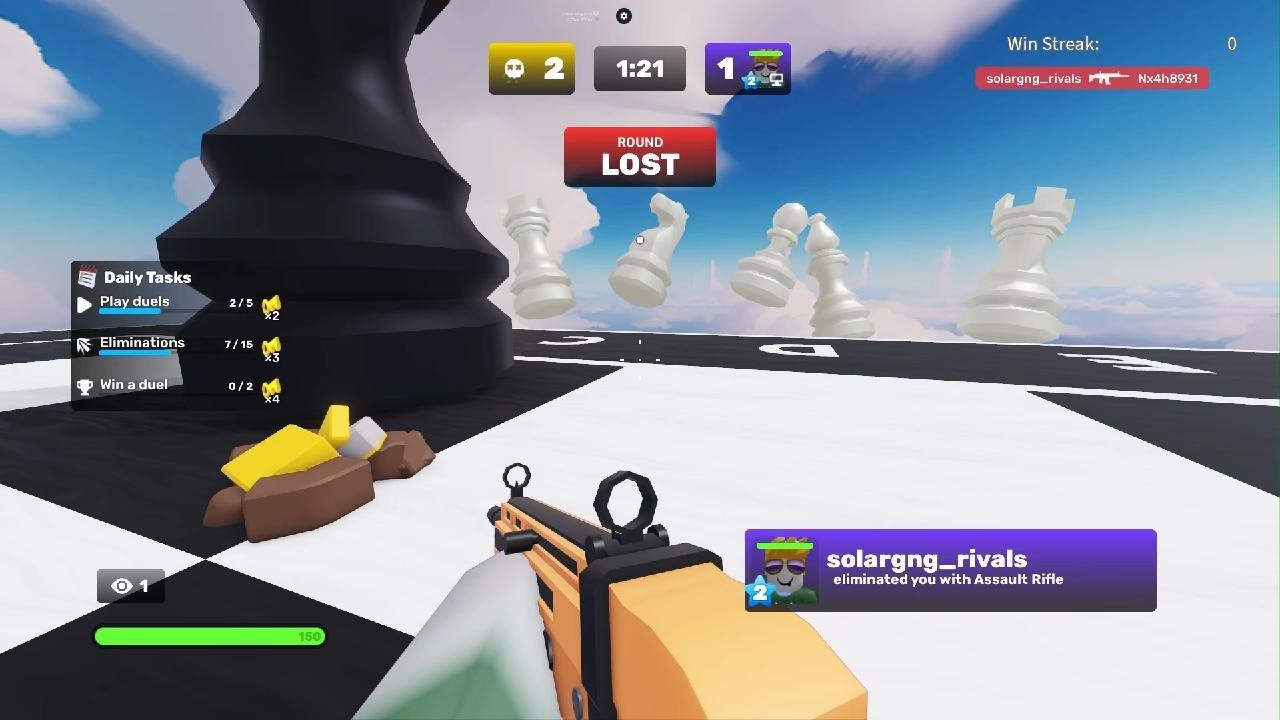 Destroying a noob in Rivals