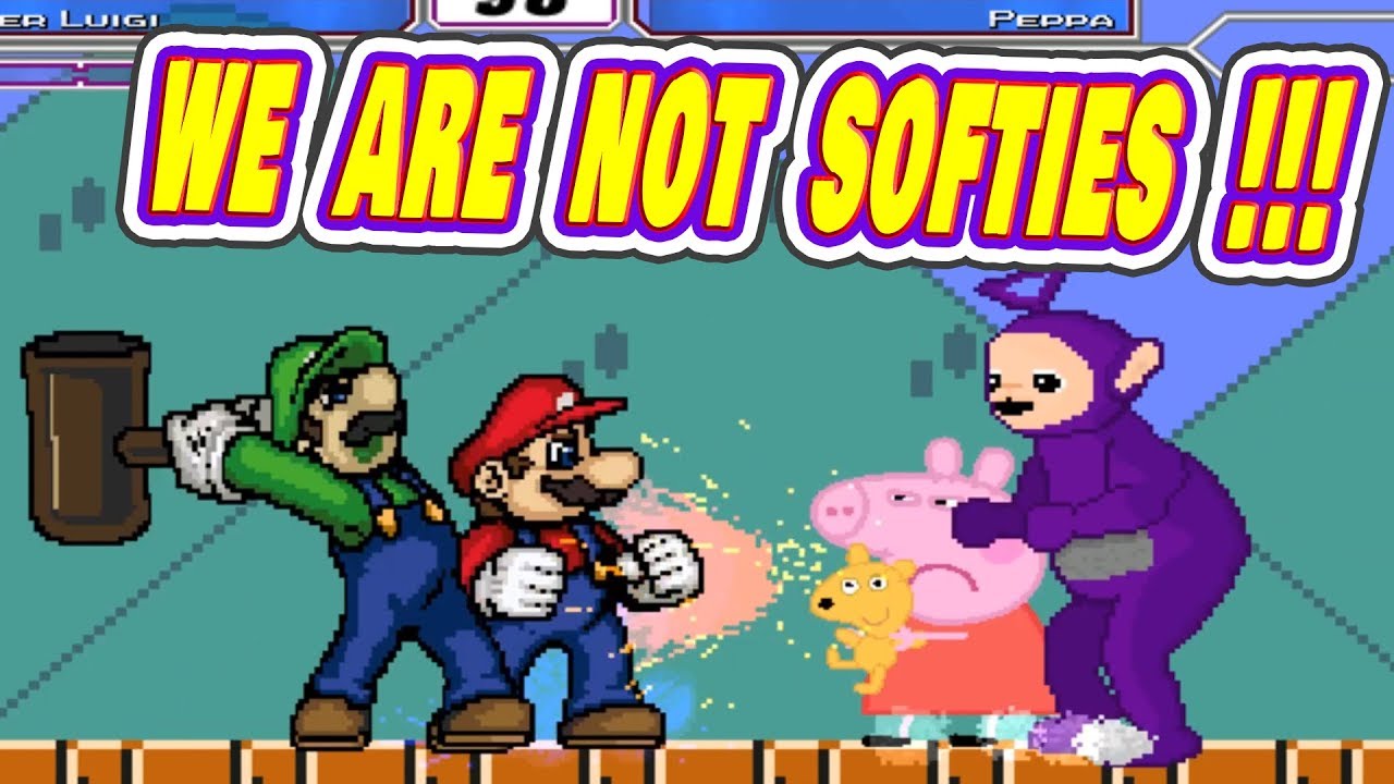 TINKY WINKY & PEPPA PIG VS SUPER MARIO & SUPER LUIGI | BEST OF 3 | FUNNY GAMING