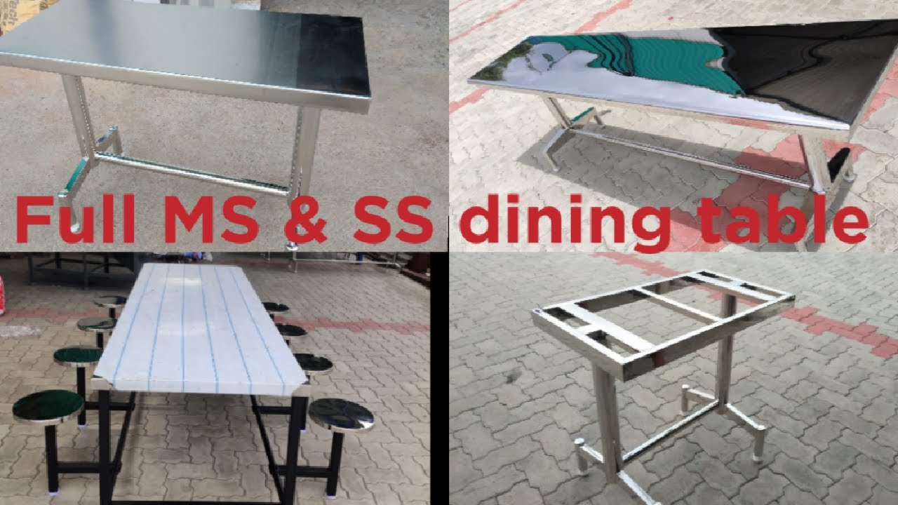 Full SS & MS 🦾 dining table| schools, hospitals and mandapams| steel business products 🤝