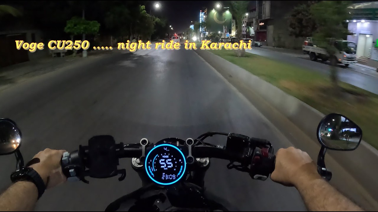 Voge CU250 Night ride in Karachi (owner's video) #voge #vogepakistan 