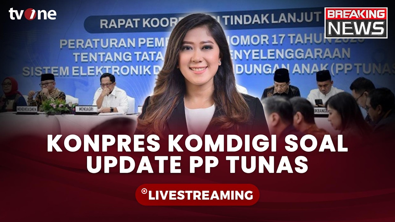 [BREAKING NEWS] Konferensi Pers Komdigi soal Update PP TUNAS | tvOne
