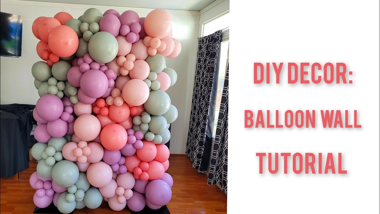 How to make a Balloon Wall (New technique!)
