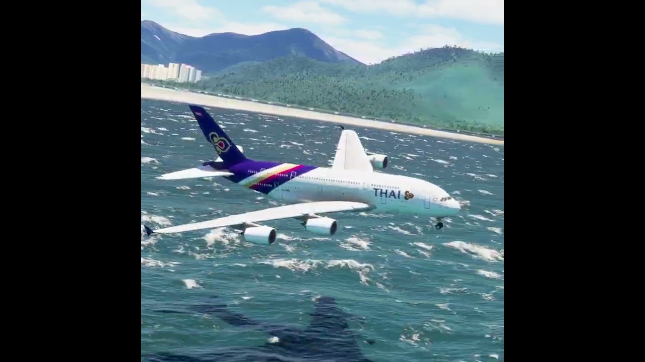 Impossible Landing!!! Amazing View before the Plane Landing eps.581