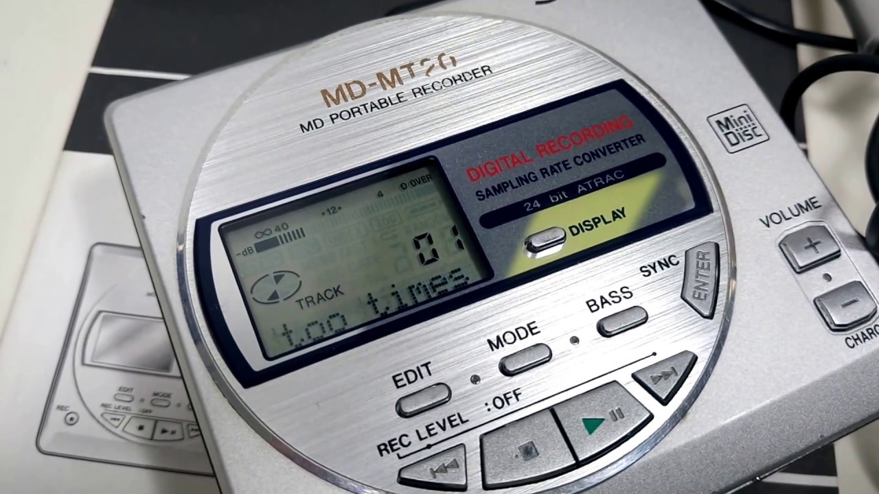 SHARP MD-MT20 MD Portable Recorder