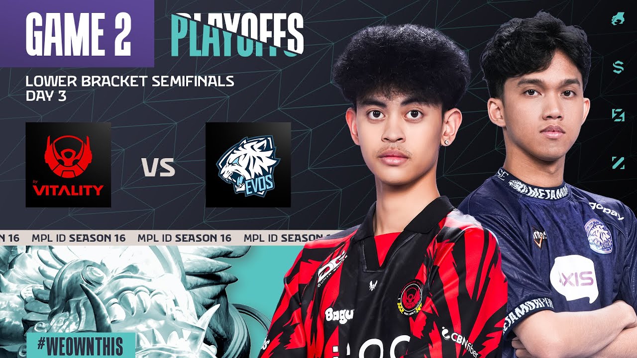 BIGETRON BY VITALITY vs EVOS | Playoffs Day 3 | Game 2 | #MPLIDS16