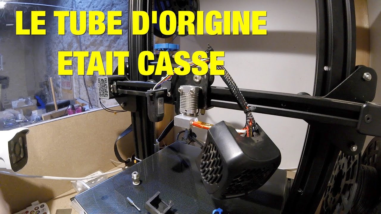Je passe au TUBE CAPRICORN sur mon IMPRIMANTE 3D