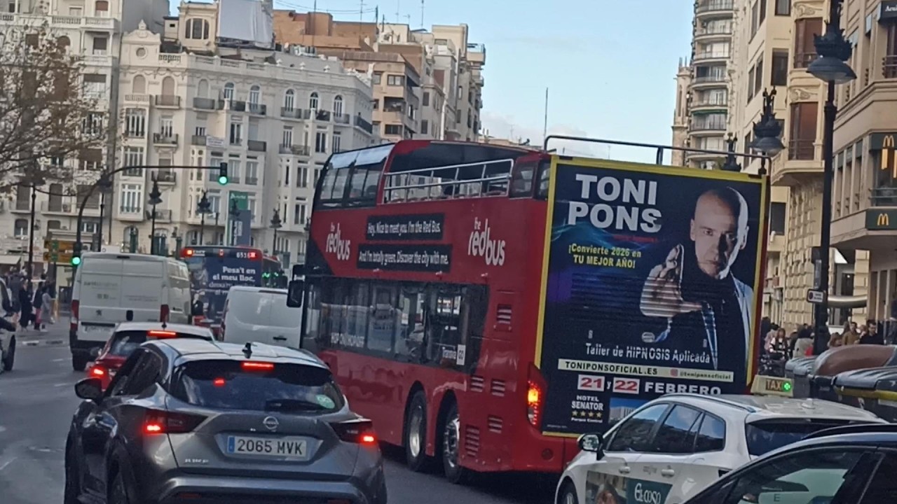 Publicidad bus turístico Valencia - TONI PONS 2026
