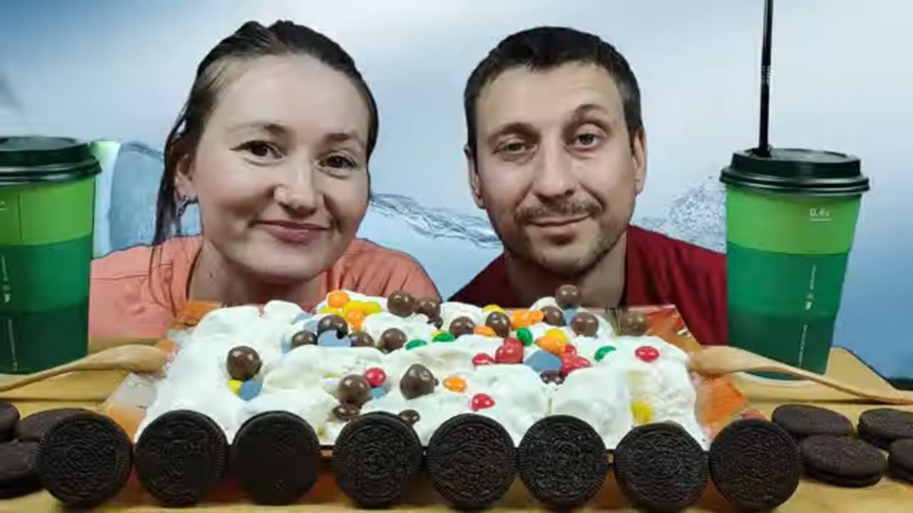 МУКБАНГ 1 КГ МОРОЖЕНОГО И M&M'S | MUKBANG 1 KG ICE CREAM AND M&M'S #mukbang #asmrrussia #мукбанг