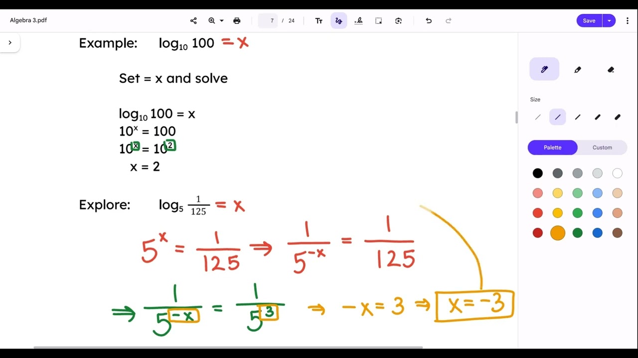 Algebra 3 - 4.2 Part 1