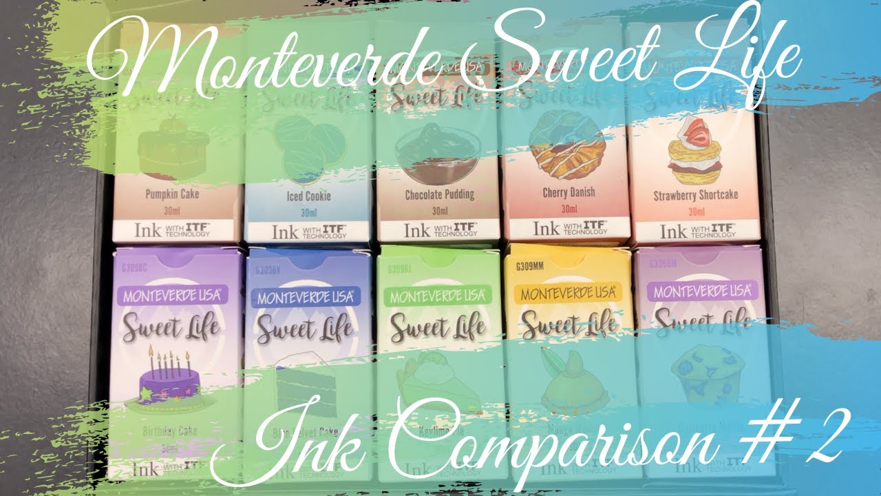 Monteverde Sweet Life Inks Comparison #2