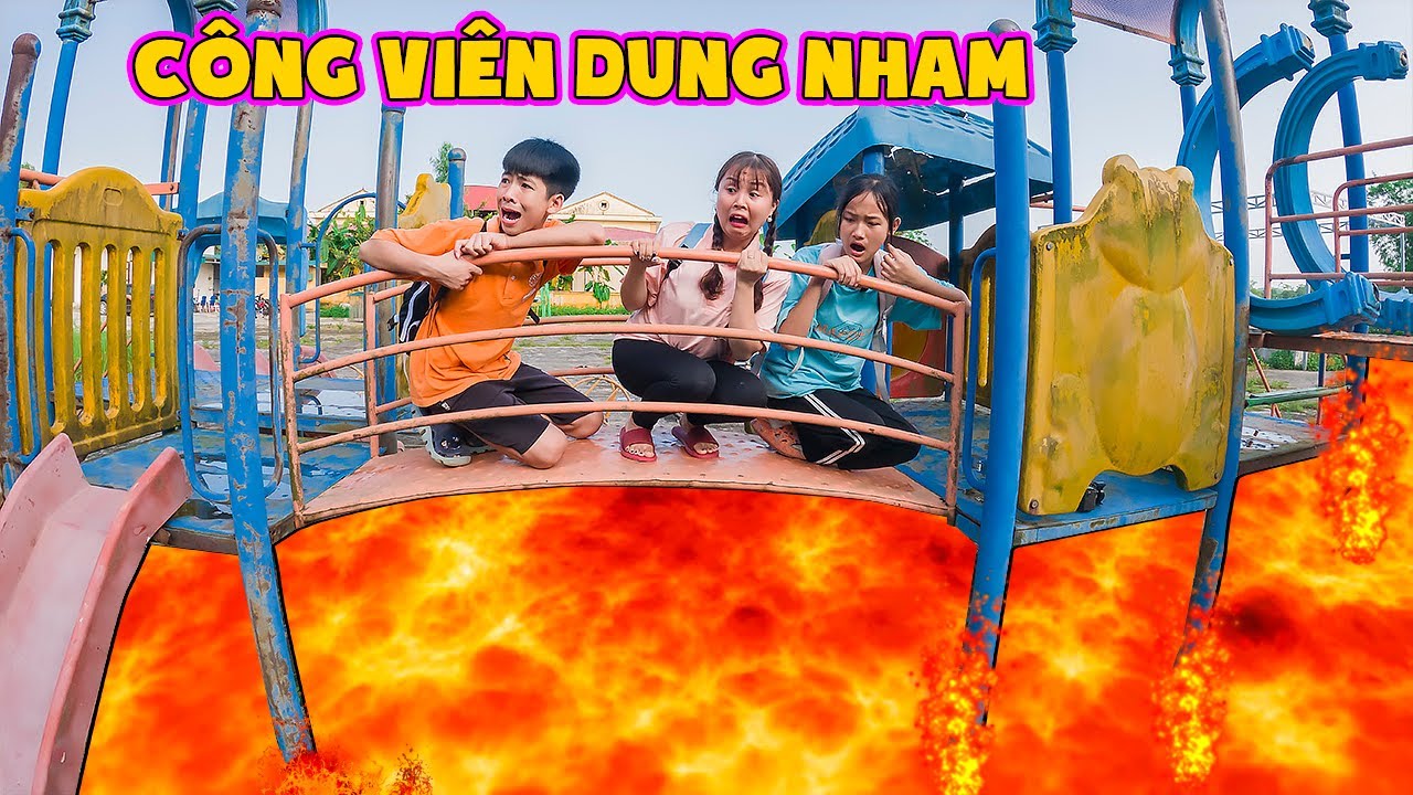 Thử Thách Thoát Khỏi Dung Nham Trong Công Viên Bỏ Hoang ❤ KN CHENO Chị Hằng