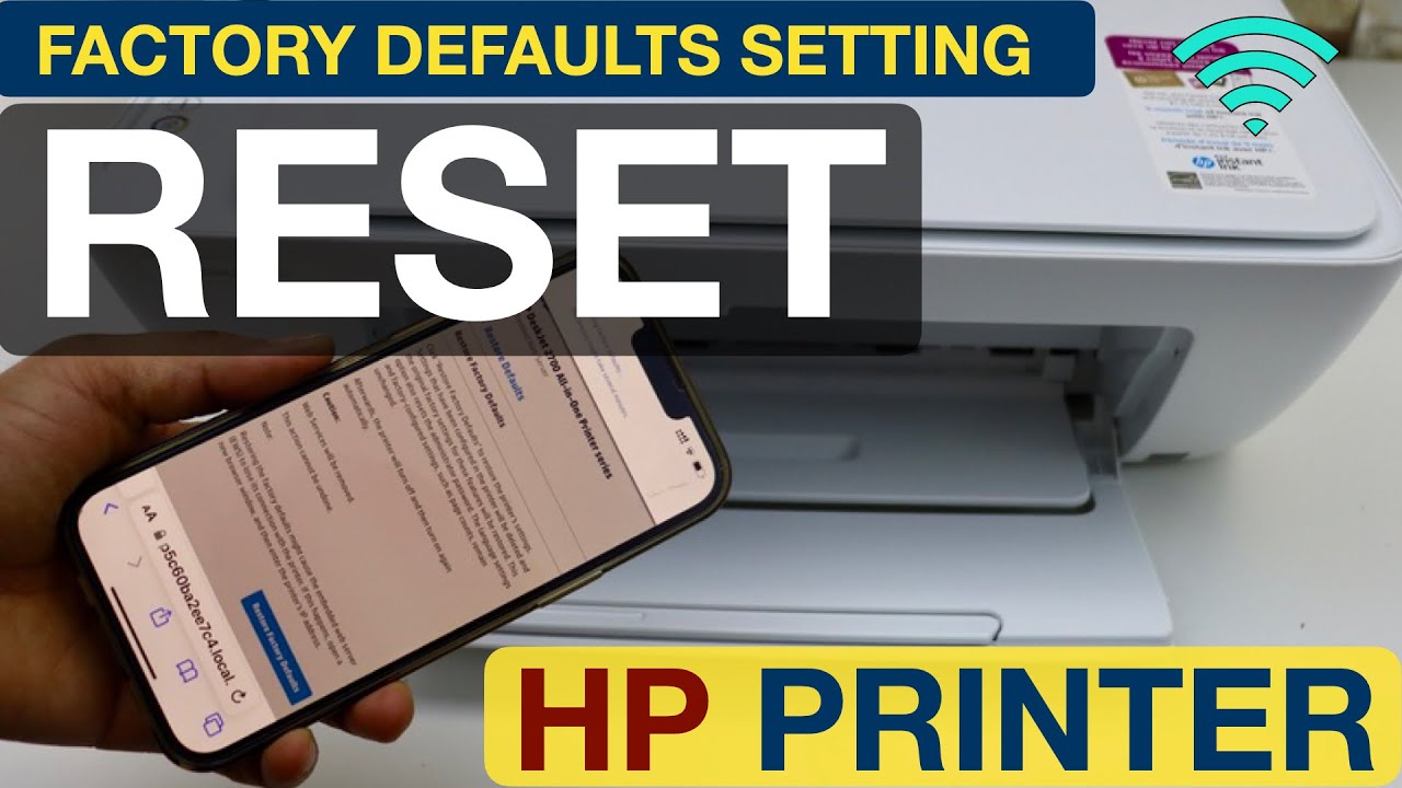 Как сбросить настройки принтера HP до заводских настроек?